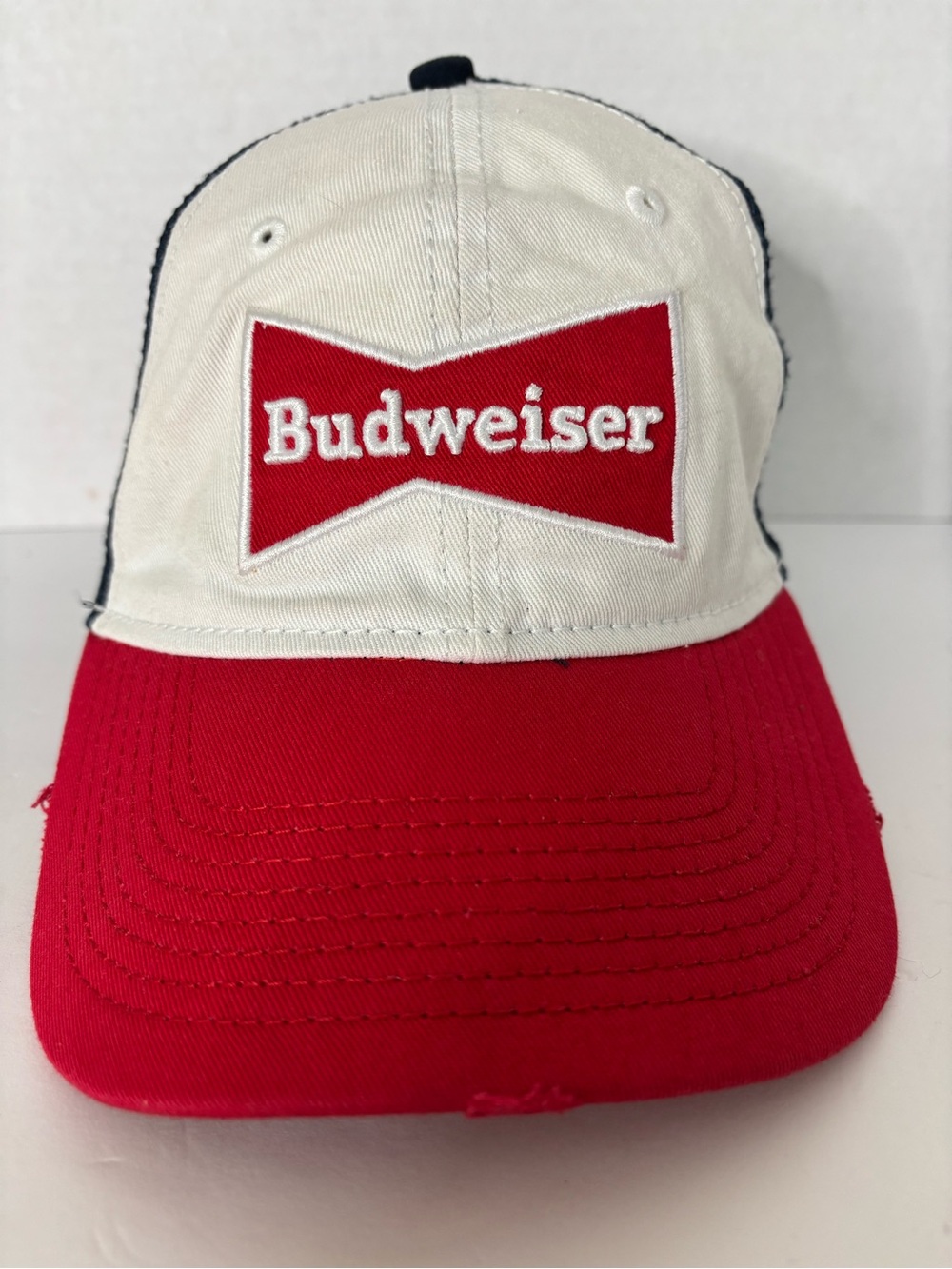 The Classic Red and Cream Budweiser Baseball Cap